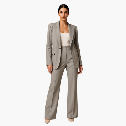 Noemi | Women's wedding set with blazer and wide-leg pants