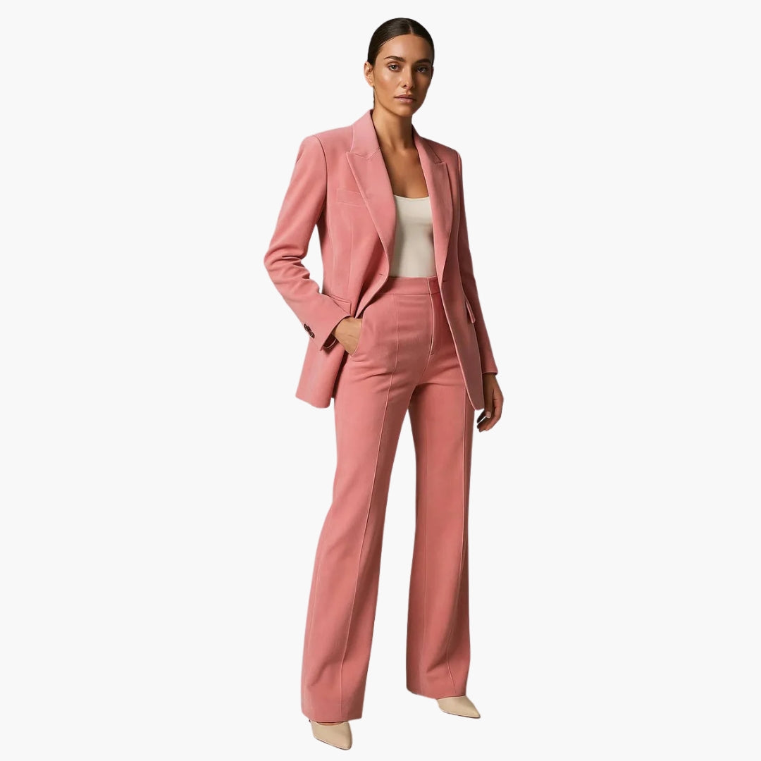 Noemi | Women's wedding set with blazer and wide-leg pants
