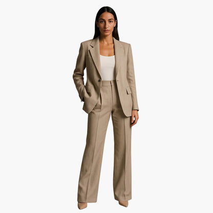 Noemi | Women's wedding set with blazer and wide-leg pants