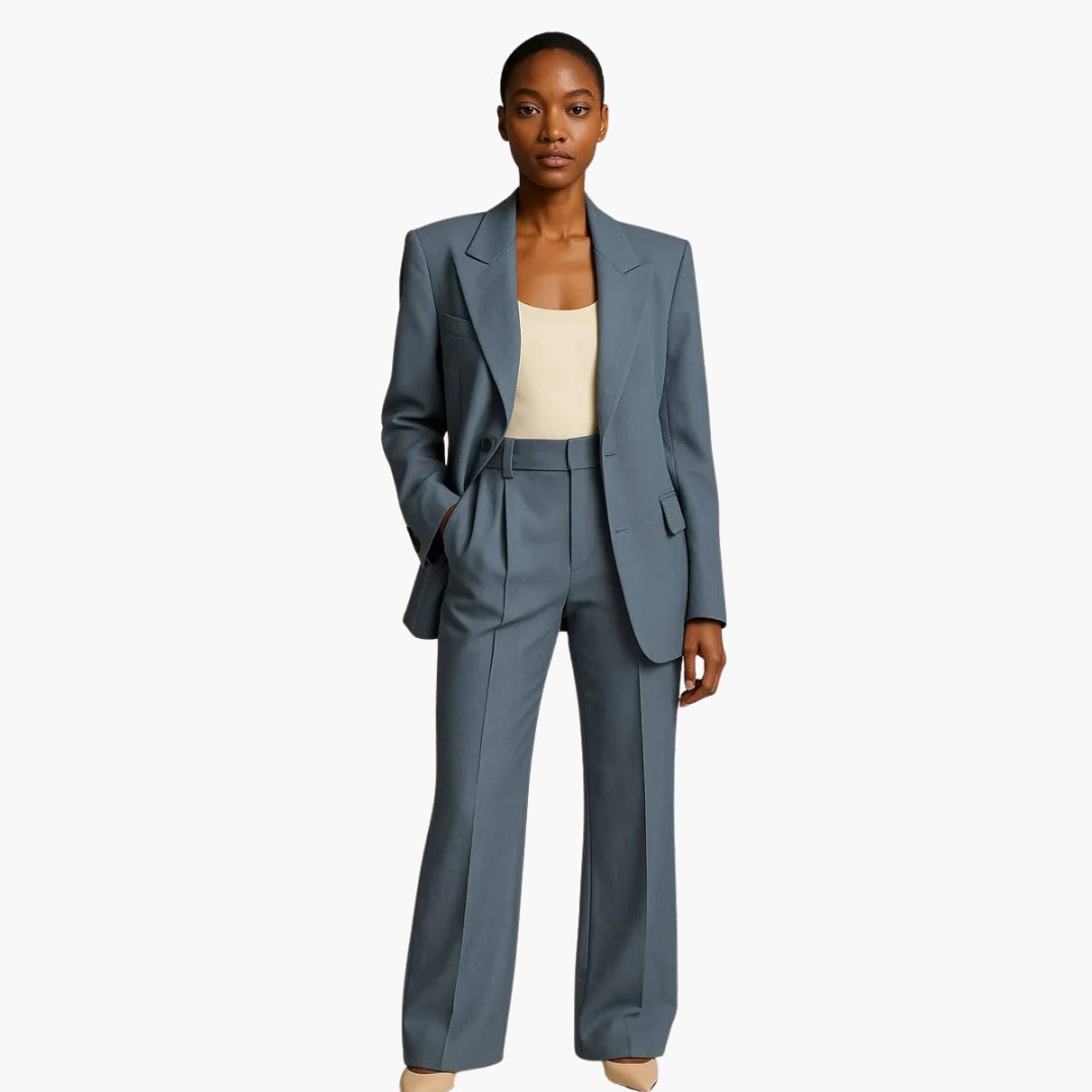Noemi | Women's wedding set with blazer and wide-leg pants