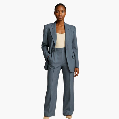 Noemi | Women's wedding set with blazer and wide-leg pants
