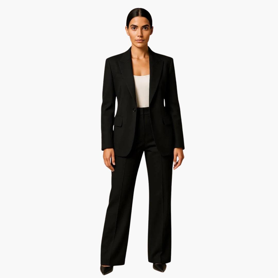 Noemi | Women's wedding set with blazer and wide-leg pants