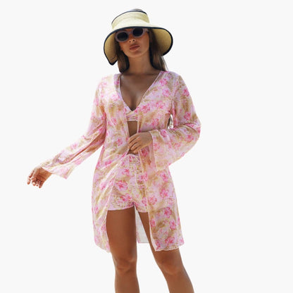 Teresa | Ensemble bikini trois pièces pour femme avec imprimé