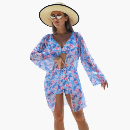 Teresa | Ensemble bikini trois pièces pour femme avec imprimé