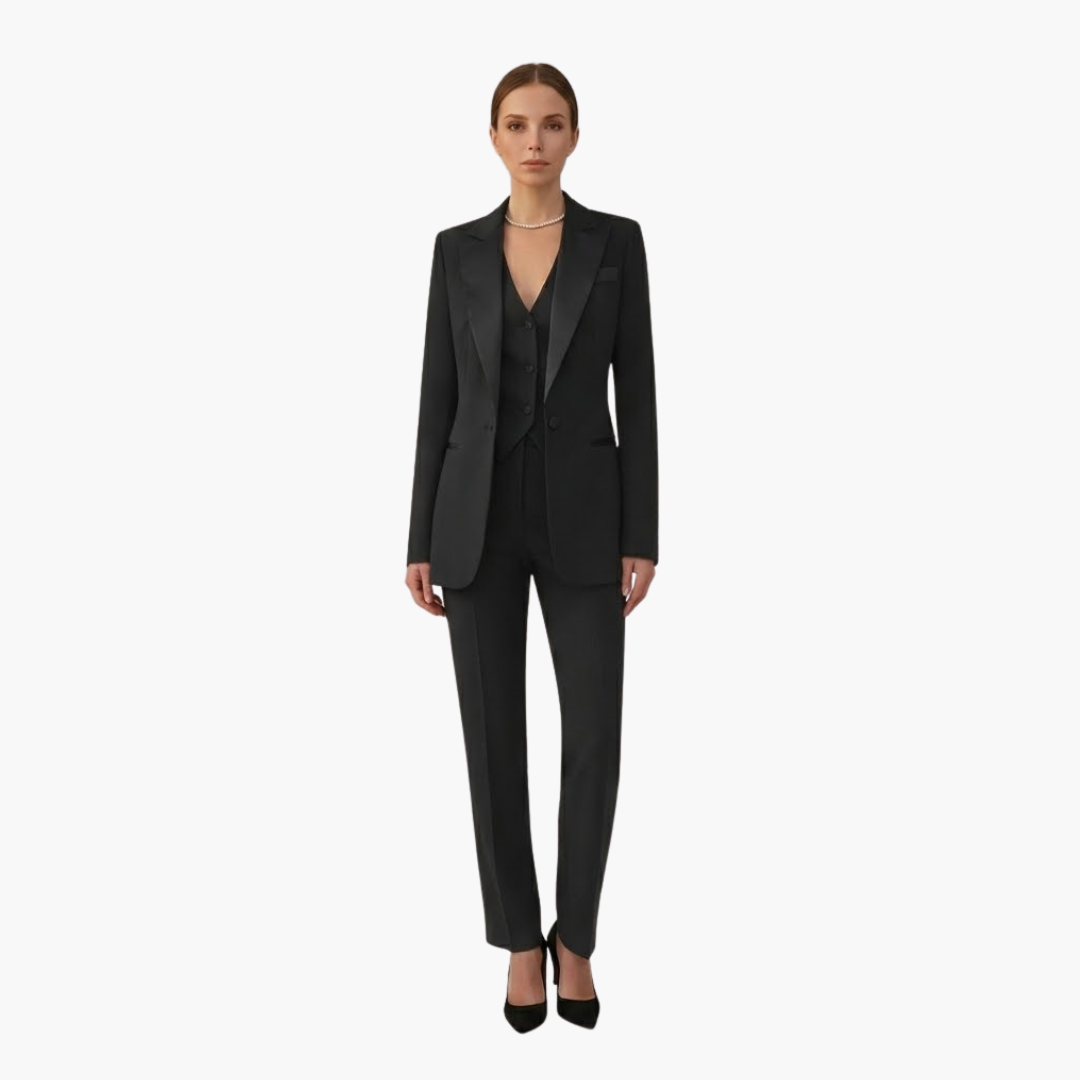 Josefina | Traje de boda para mujer con blazer y pantalón recto