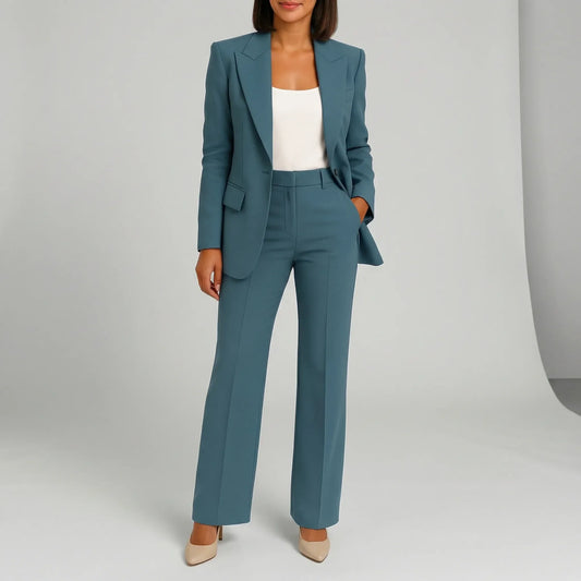 Jacinta | Damenanzug mit Blazer und geradem Hosenbein  