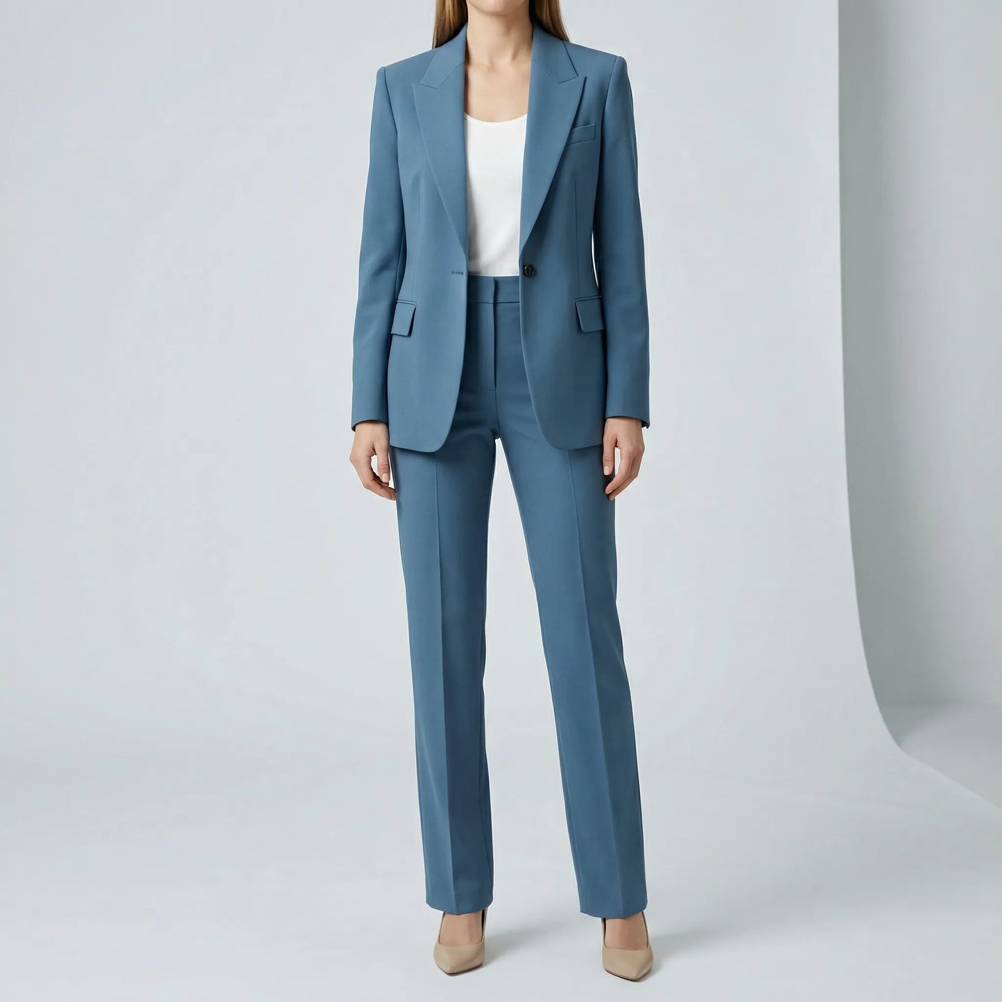 Jacinta | Damenanzug mit Blazer und geradem Hosenbein  