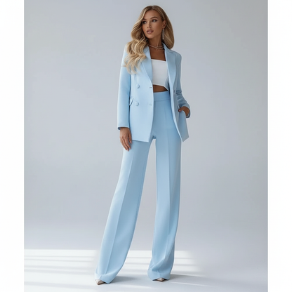 Remedios | Zweiteiliger Anzug mit Blazer und weiter Hose  