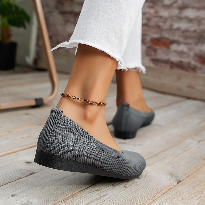 Lara | Flache orthopädische Schuhe ohne Schnürsenkel mit geschlossenem Design