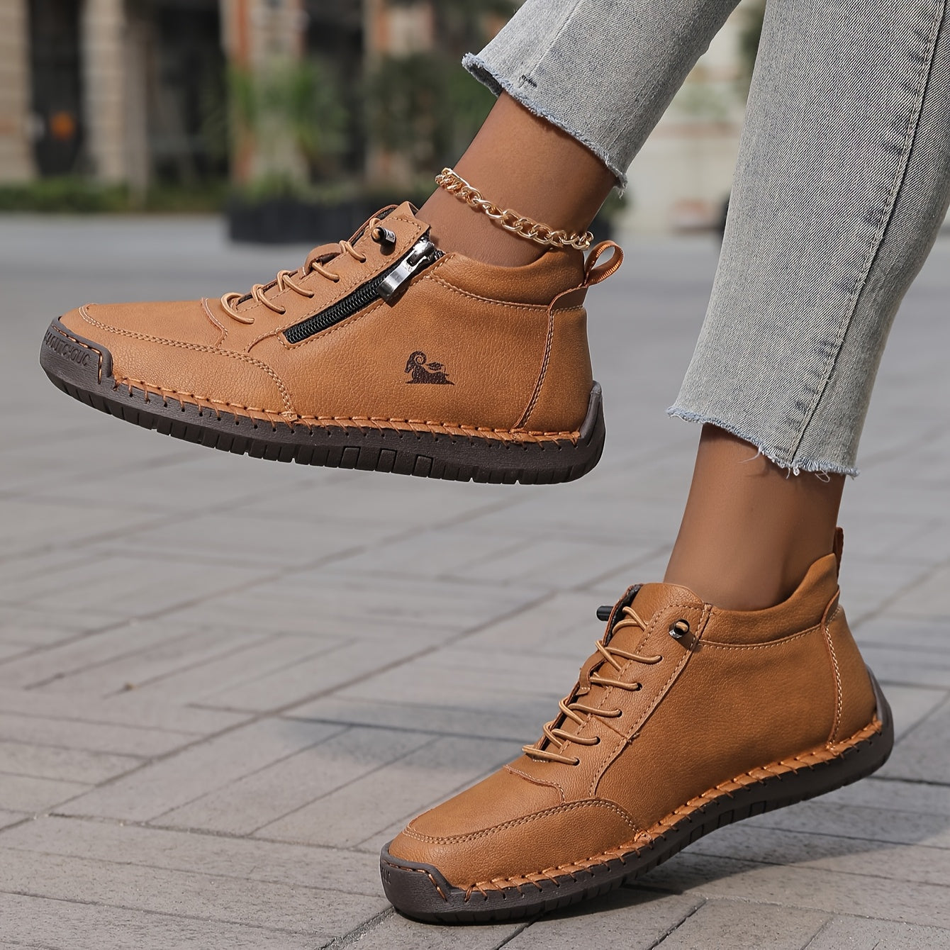 Chantal | Elegante Frühlings-Sneaker für Damen mit Reißverschluss  