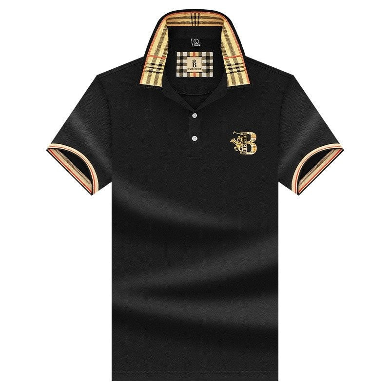 Jenaro | Casualowe polo męskie z kontrastowym kołnierzem w kratę | Eleganckie