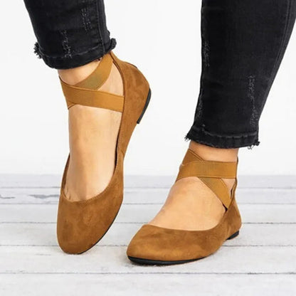 Doralie | Sommerliche Ballerinas mit Knöchelriemen für Damen