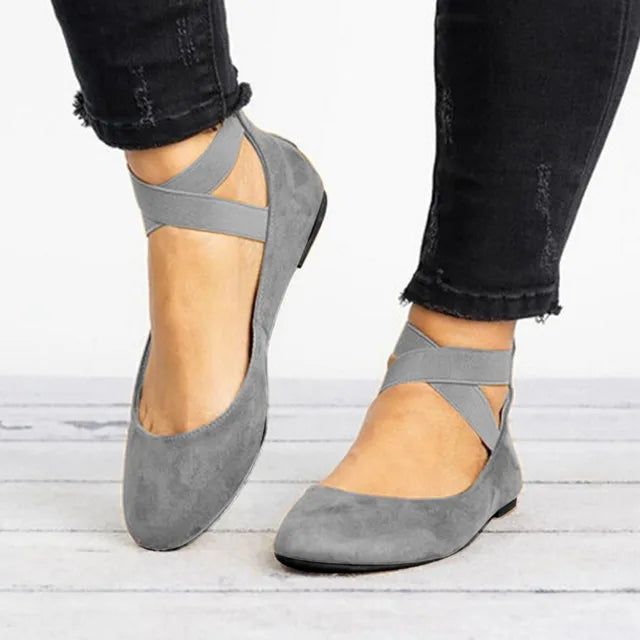 Doralie | Sommerliche Ballerinas mit Knöchelriemen für Damen