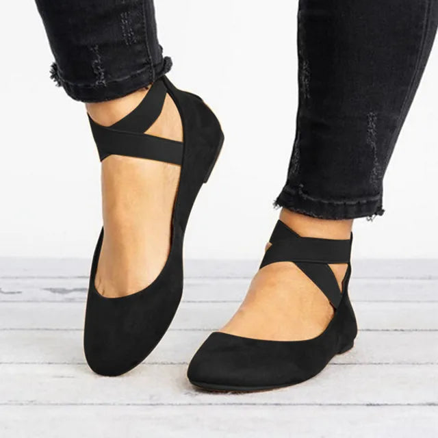 Doralie | Sommerliche Ballerinas mit Knöchelriemen für Damen