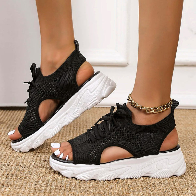 Nerissa | Women's Lace-up Sports Sandals with Adjustable Fit | Trendy