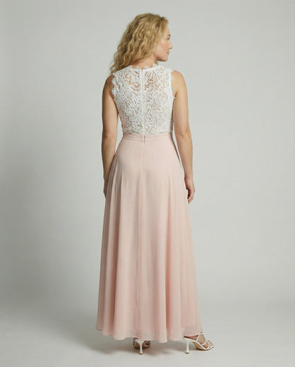 Adelaira | Damen-Maxikleid mit Spitze und ausgestelltem Rock | Formal