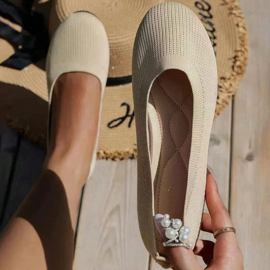 Lara | Flache orthopädische Schuhe ohne Schnürsenkel mit geschlossenem Design