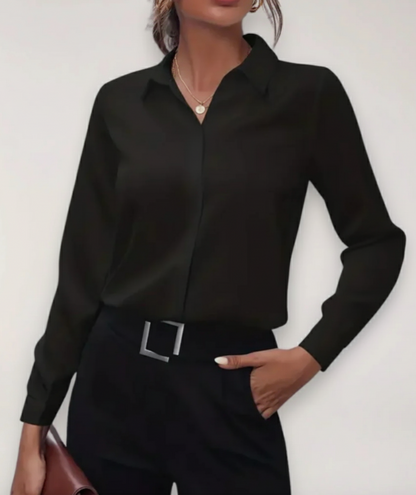 Aurelia | Klassische Bluse mit Hemdkragen für Damen  