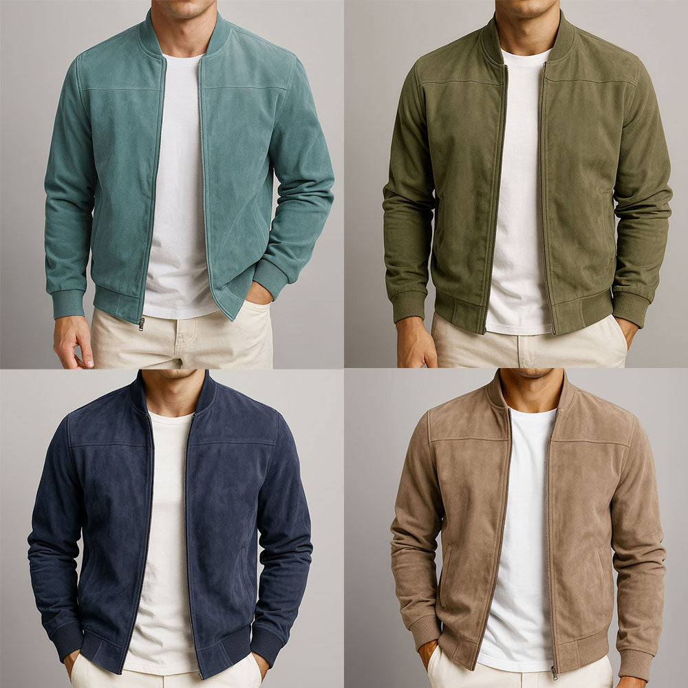 Tadeo | Chaqueta minimalista con cremallera y puños rectos