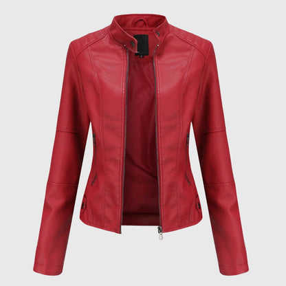 Solana | Chaqueta de cuero para mujer con estilo y cremallera