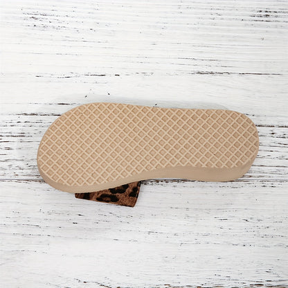 Prudencia | Sandalias de plataforma con estampado leopardo