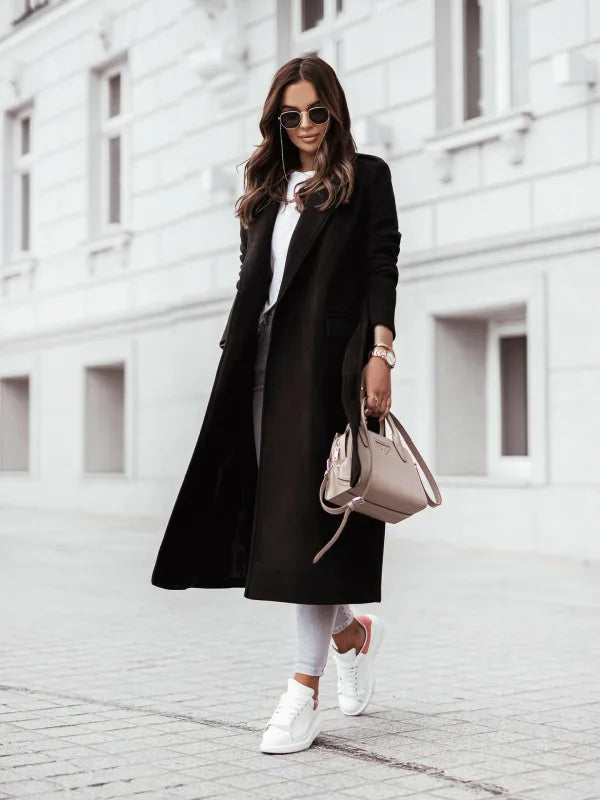 Susana | Langer Wintermantel im urbanen Stil für Damen