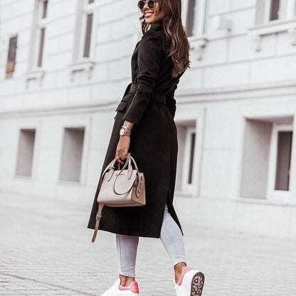 Susana | Langer Wintermantel im urbanen Stil für Damen