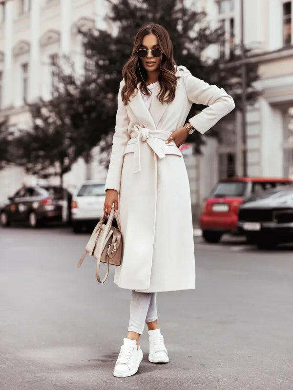 Susana | Langer Wintermantel im urbanen Stil für Damen