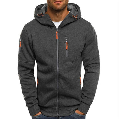 Alberto | Herren-Sweatshirt mit Reißverschluss und Tasche  