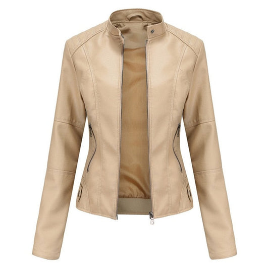 Dolores | Chaqueta biker corta para mujer de polipiel