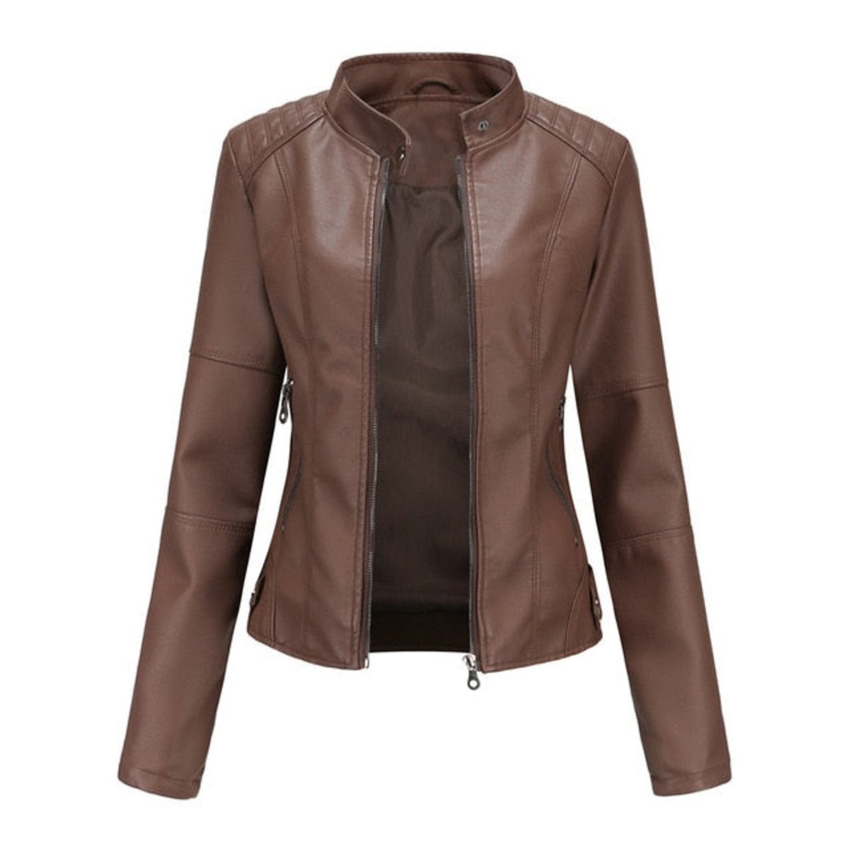 Dolores | Chaqueta biker corta para mujer de polipiel
