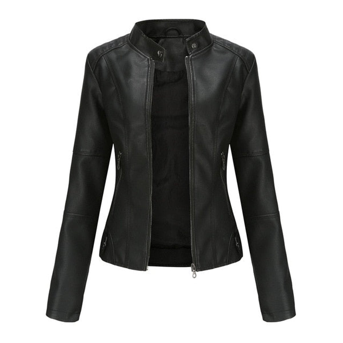 Dolores | Chaqueta biker corta para mujer de polipiel