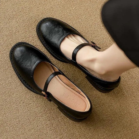 Rodriga | Mary Jane Ballerinas für Damen aus Leder mit Schnalle  