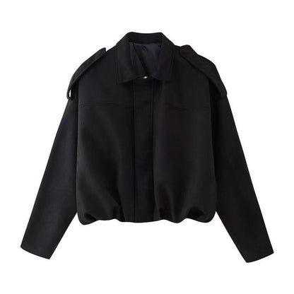 Yolanda | Chaqueta bomber para mujer de corte corto oversize