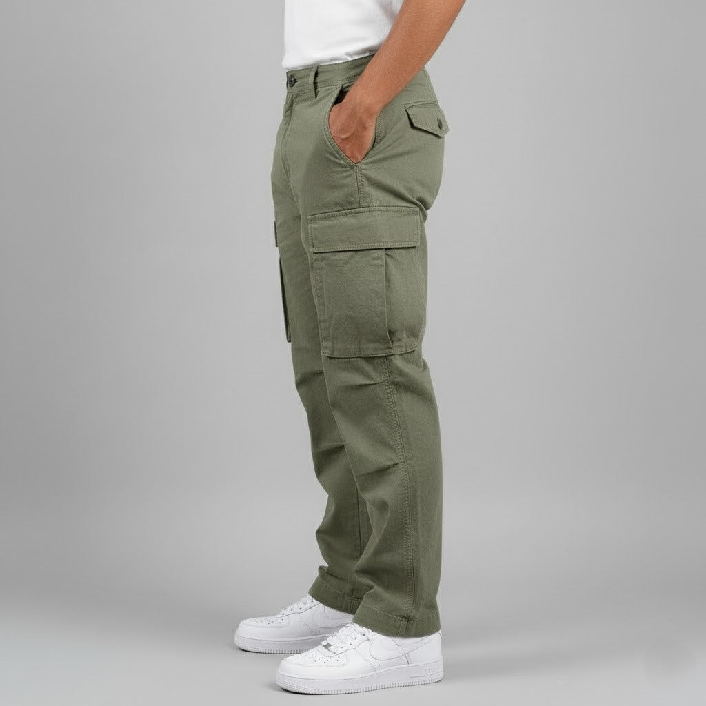 Cargo-Hose mit lockerem Schnitt und Seitentaschen