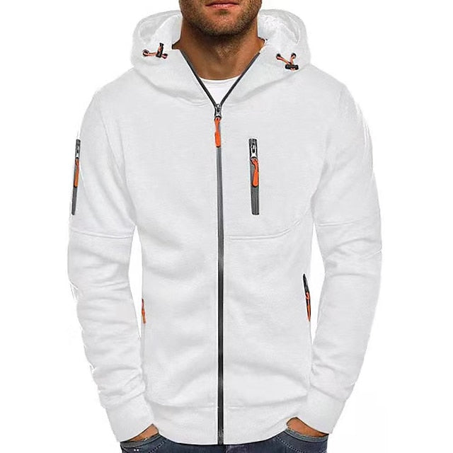 Alberto | Herren-Sweatshirt mit Reißverschluss und Tasche  