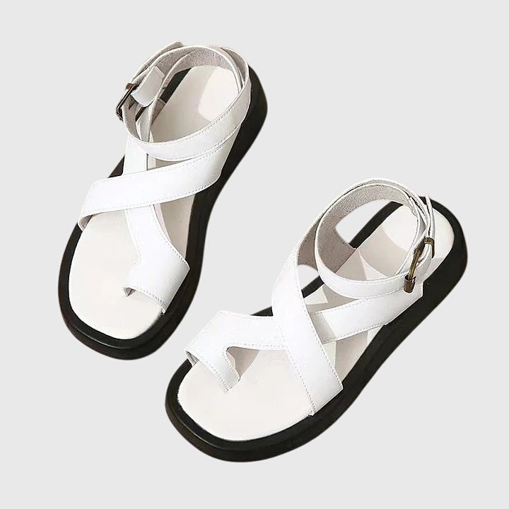 Avril | Sandales orthopédiques à bride croisée et boucle