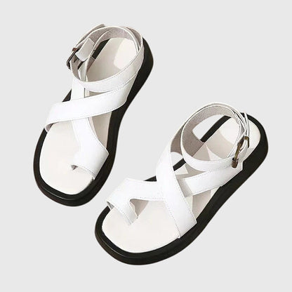 Avril | Sandales orthopédiques à bride croisée et boucle