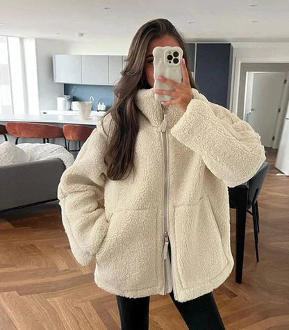 Daniela | Oversize-Fleecejacke für Damen mit warmem Stoff
