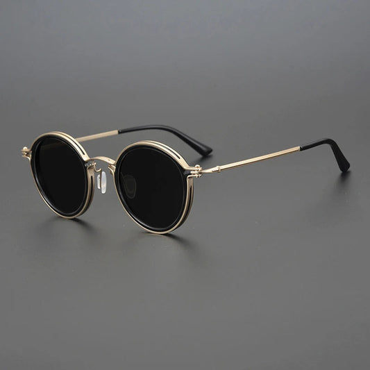 Laureano | Gafas de sol redondas con montura metálica