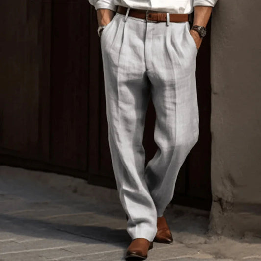 Venancio | Schmal geschnittene Herrenhose mit geradem Schnitt | Elegant