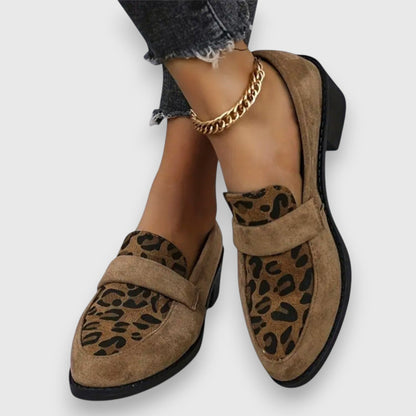 Brunela | bequeme Mokassins mit Leopardenmuster und Design