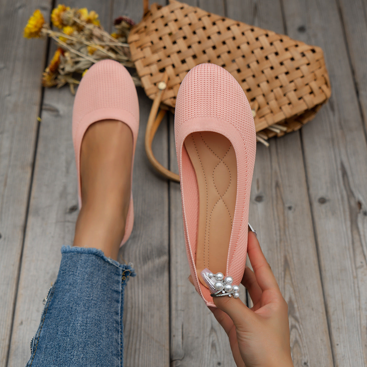 Lara | Flache orthopädische Schuhe ohne Schnürsenkel mit geschlossenem Design