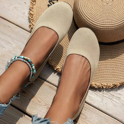 Lara | Flache orthopädische Schuhe ohne Schnürsenkel mit geschlossenem Design