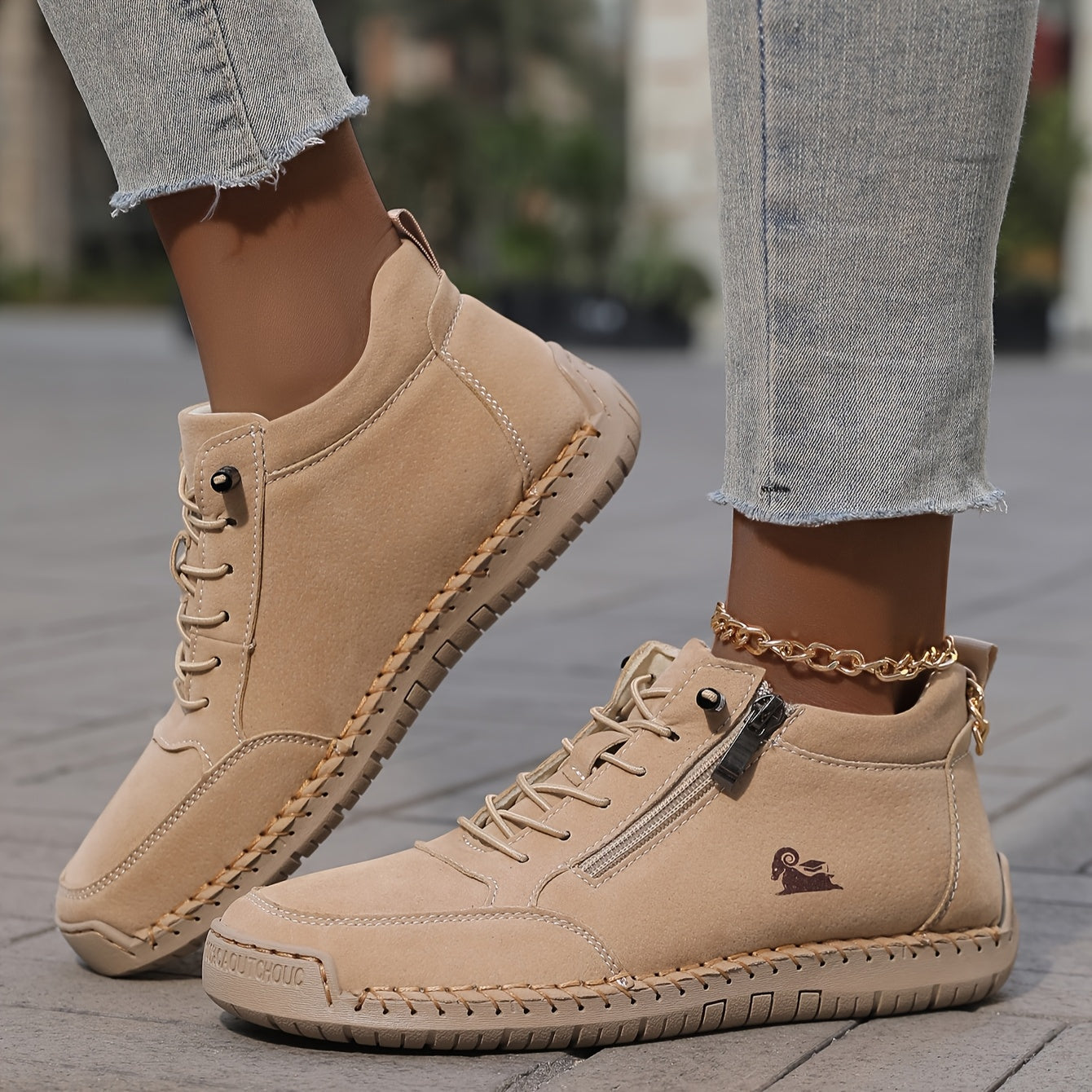 Chantal | Elegante Frühlings-Sneaker für Damen mit Reißverschluss  