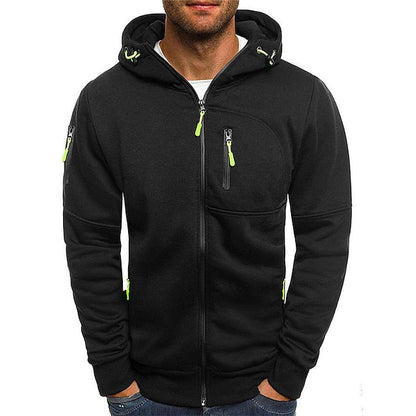 Alberto | Herren-Sweatshirt mit Reißverschluss und Tasche  