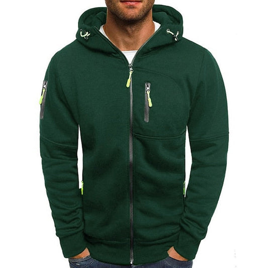 Alberto | Sudadera para hombre con cremallera y bolsillo