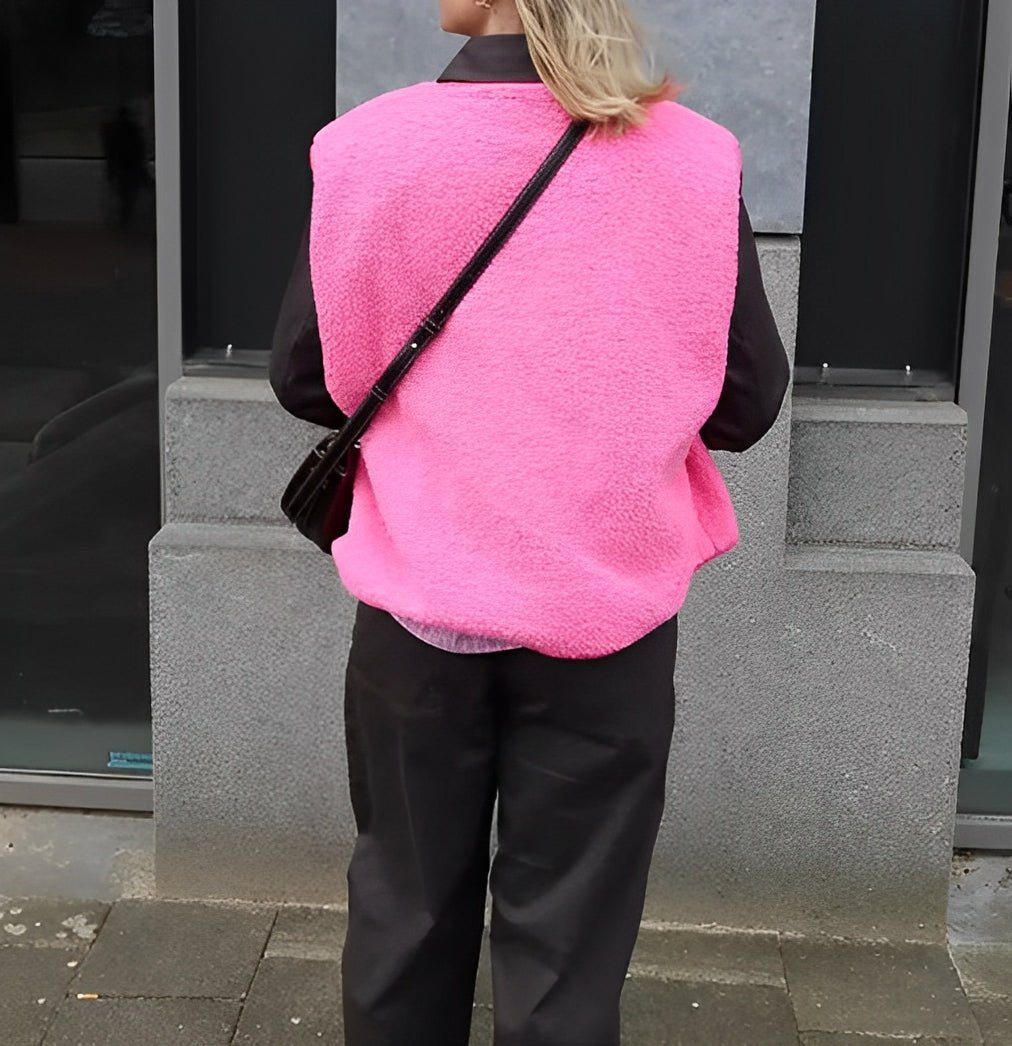 Alaia | Chaleco acolchado de mujer suave con botones y bolsillos | Aislante