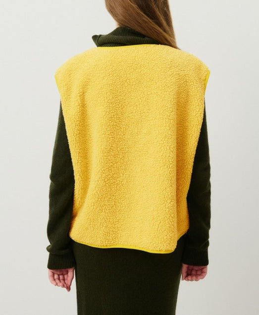 Alaia | Chaleco acolchado de mujer suave con botones y bolsillos | Aislante