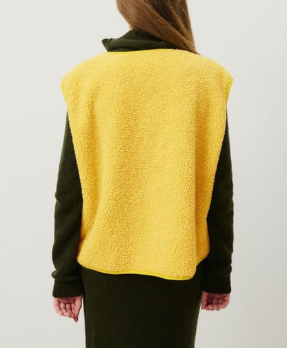Alaia | Chaleco acolchado de mujer suave con botones y bolsillos | Aislante